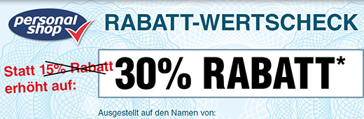 Kein Bild? Jetzt oben Link zu Darstellungsproblemen klicken! - Rabatt-Wertscheck 30% Rabatt*