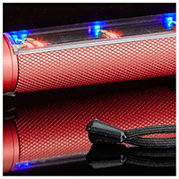 Kein Bild? Jetzt oben Link zu Darstellungsproblemen klicken! - Das Solarpanel an der Seite bietet auch eine leistungsstarke LED-Beleuchtung mit diversen Funktionen!