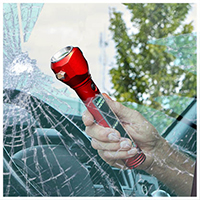 Kein Bild? Jetzt oben Link zu Darstellungsproblemen klicken! - In Notfällen schlagen Sie mit diesem kräftigen Hammer Ihre Autoscheibe ein!