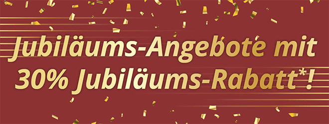 Kein Bild? Jetzt oben Link zu Darstellungsproblemen klicken! - Jetzt für Sie als treuer Personalshop-Kunde: Jubiläums-Angebote mit 30% Jubiläums-Rabatt*!