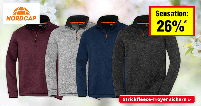 Kein Bild? Jetzt oben Link zu Darstellungsproblemen klicken! - Strickfleece Troyer sichern!